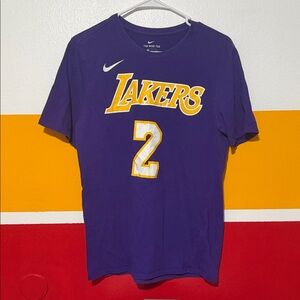 Nike Purple and Yellow Lakers Men's Jersey